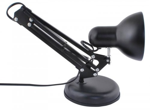 ISO 5177 Stolná kancelárska lampa - čierna