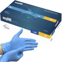 ISO Jednorázové nitrilové rukavice 100 ks vel. M modré 