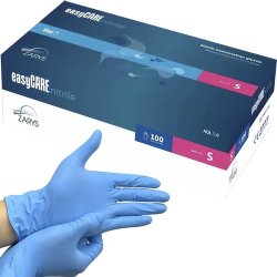 ISO Jednorázové nitrilové rukavice 100 ks vel. S modré 