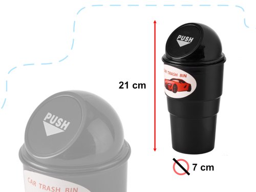 KIK KX 1868 Odpadkový kôš do auta Mini 20 cm