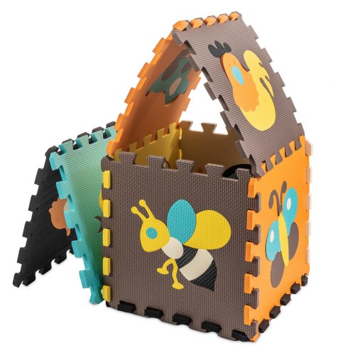 KIK KX5208 Kontrastní pěnové Puzzle 85 cm x 85 cm 9 dílů Barevné 