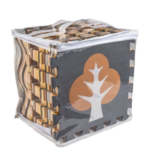 KIK Kontrastné penové puzzle 30 x 30 cm, 36 ks dinosaury, farebná