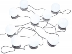 Verk 24269 Led světla na zrcadlo k toaletnímu stolku 10 ks