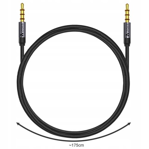 Izoxis 18931 Audio kabel 3.5mm Jack (M) to 3.5mm Jack (M) 1,75m černý