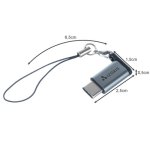 Izoxis 18933 Adaptér OTG Micro USB 2.0 USB Type-C so šnúrkou