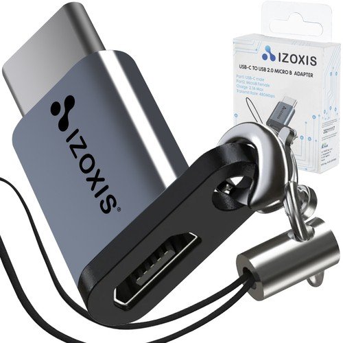 Izoxis 18933 Adaptér OTG Micro USB 2.0 USB Type-C so šnúrkou