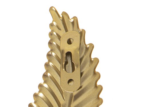 KIK KX5226 Věšák ve tvaru listu 20 cm zlatý