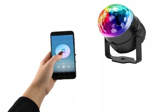 Verk 12268 LED disko koule s dálkovým ovládáním