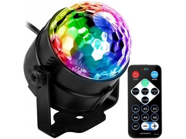 Verk 12268 LED disko koule s dálkovým ovládáním