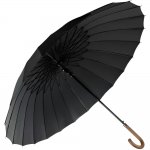 Malatec 19367 Deštník holový 24 drátů, 124 cm černý 
