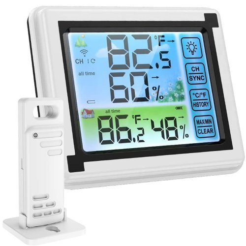 Verk 01712 Meteorologická stanice s barevným displejem bílá