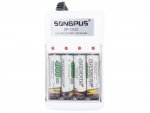 Songpus 06264 Baterie AA 4700 mAh 4ks + nabíječka - blistr