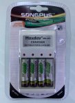 Songpus 06264 Baterie AA 4700 mAh 4ks + nabíječka - blistr