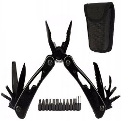 Verk 14384 Viacúčelový vreckový nôž MULTITOOL 20 v 1 čierny
