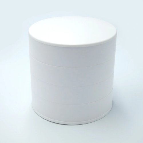 Verk 01775 Otočný 360 stupňový organizér na šperky a bižuterii bílý