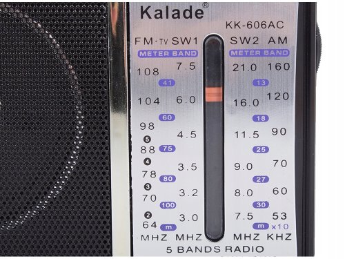 Verk 01773 Přenosné analogové rádio KK-606AC, AM/FM/SW