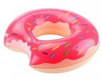 KIK KX9958 Kruh na plavání nakousnutá kobliha 110 cm růžová