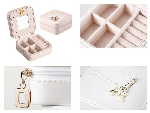 Verk 01785 Šperkovnice se zrcátkem bílá