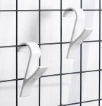 Verk 01756 Závesný háčik do kúpeľne 2 ks biely