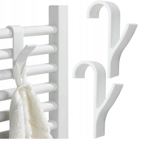 Verk 01756 Závesný háčik do kúpeľne 2 ks biely