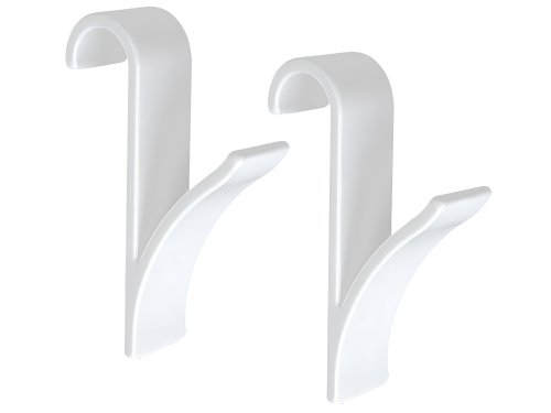 Verk 01756 Závesný háčik do kúpeľne 2 ks biely