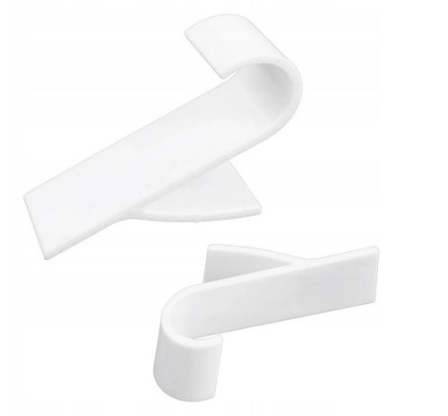 Verk 01756 Závesný háčik do kúpeľne 2 ks biely