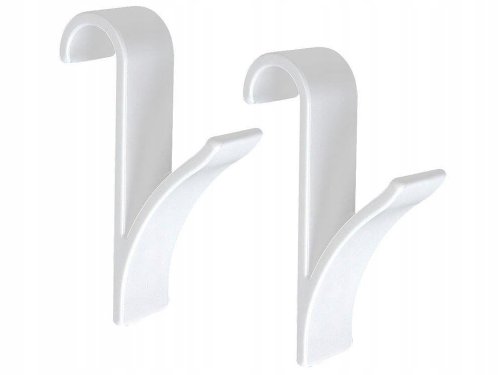 Verk 01756 Závesný háčik do kúpeľne 2 ks biely