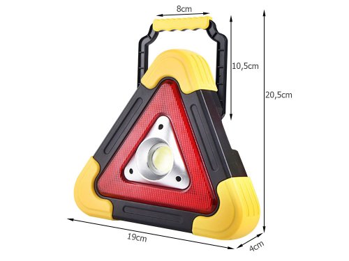 Verk 24175 Výstražný trojuholník - svietidlo, USB, 6609