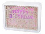 Verk 24186 LED tabuľa s podsvietením Happy Birthday s diaľkovým ovládačom