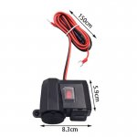 Verk 10065 Zásuvka zapalovače + USB 2A pro motocykly 12V