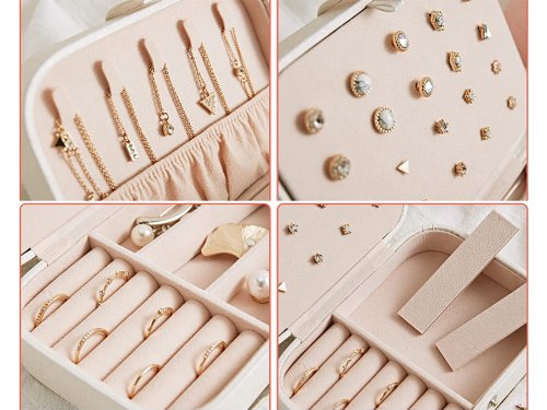 Verk 01782 Designová šperkovnice 16 x 12 x 5,5 cm bílá