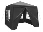 Malatec 7908 Zahradní párty stan 3 x 3 m + 4 boční stěny šedý