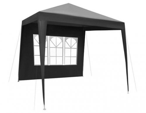 Malatec 7908 Zahradní párty stan 3 x 3 m + 4 boční stěny šedý