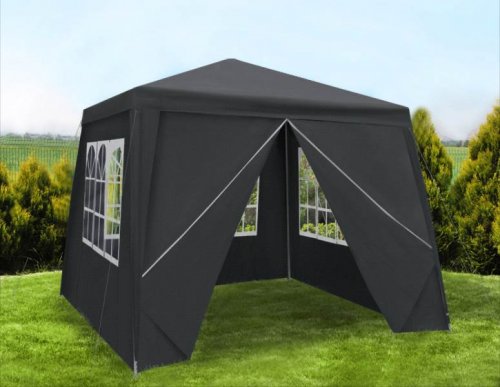 Malatec 7908 Zahradní párty stan 3 x 3 m + 4 boční stěny šedý