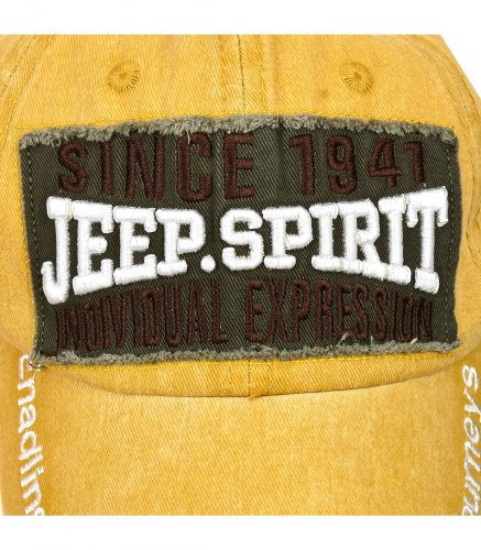 Versoli Kšiltovka Unisex s nášivkou JEEP SPIRIT žlutá