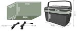 Malatec Cooler 5127 45L sivá