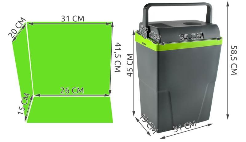 Malatec Cooler 5231 Přenosná lednice 22L šedá