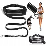 Nuxie Ledvinka s vodítkom pre psa, čierna