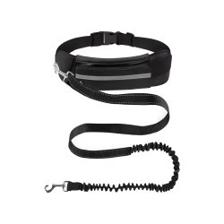Nuxie Ledvinka s vodítkem pro psa, černá
