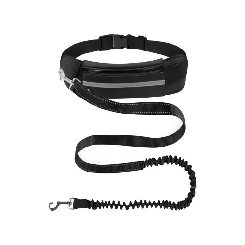 Nuxie Ledvinka s vodítkom pre psa, čierna