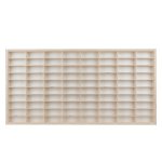 Kruzzel 20233 Dřevěná polička na autíčka na 80 ks