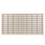 Kruzzel 20233 Dřevěná polička na autíčka na 80 ks