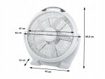 KADEER FS-50 Ventilátor 110 W bílý