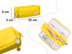 KIK KX5673 Penál do školy žlutý