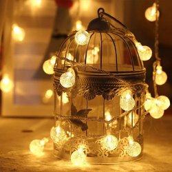 KIK KX5239 Vánoční osvětlení koule 100 LED, teplá bílá, 10m 