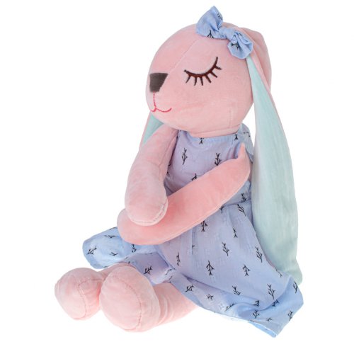 KIK Plyšák králík 52 cm modrý