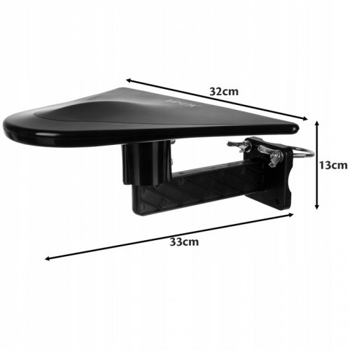 ISO 20635 Anténa venkovní DigiActiv 4G / LTE, Full HD, 28dB, VHF UHF, 4K, DVBT / T2 černá
