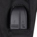 Kruzzel 19374 Chytrý svítící batoh Unisex s USB, penál, zámek, 19l, černý