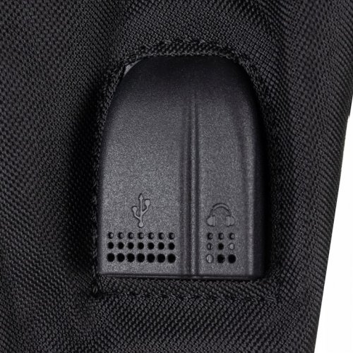 Kruzzel 19374 Chytrý svítící batoh Unisex s USB, penál, zámek, 19l, černý