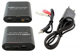 APT AK330 Kompaktný rozbočovač zvuku HDMI to HDMI + Audio + ARC